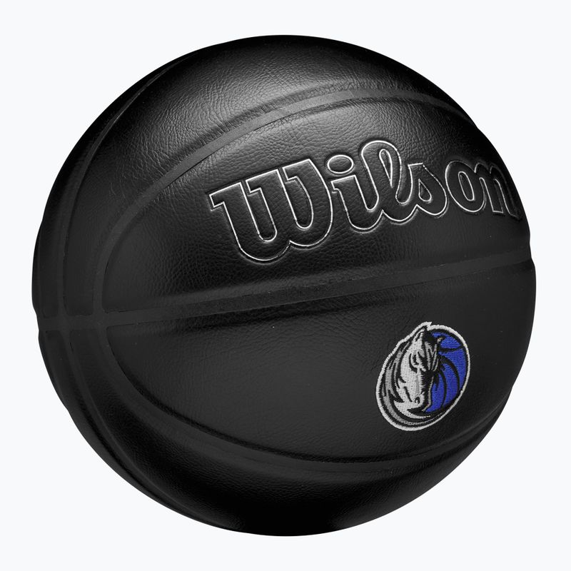 Piłka do koszykówki Wilson NBA Team Premiere Dallas Mavericks black rozmiar 7 2
