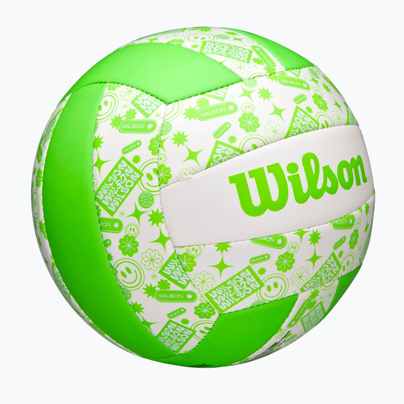Piłka do siatkówki Wilson Stamp green/white rozmiar 5 2