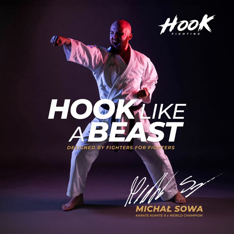 Karategi HOOK FIGHTING Karate - Adult biały 17