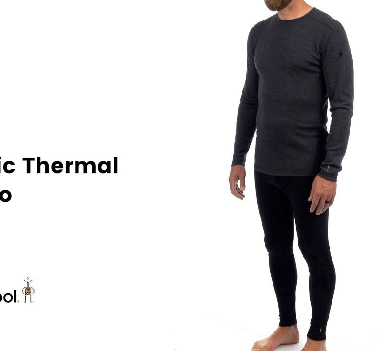 Bluza termoaktywna męska Smartwool Merino Base Layer Crew Boxed black 7