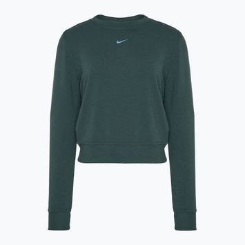 Bluza damska Nike Dri-FIT One Crew Neck French Terry vintage green/ black