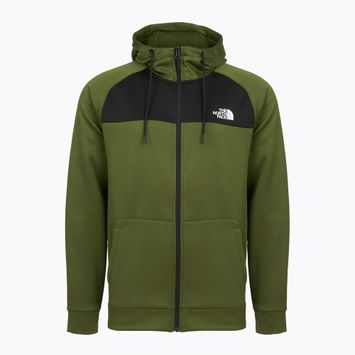 Bluza męska The North Face Reaxion Fleece Full Zip Hoodie woodland green/black