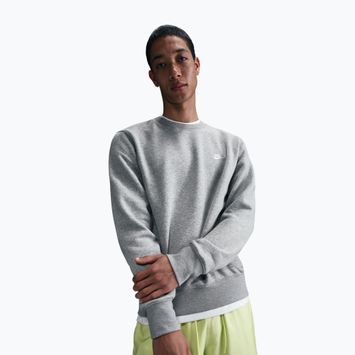 Bluza męska Nike Club Fleece Crew dark grey heather/white