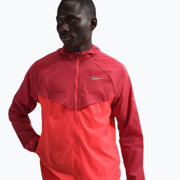 Kurtka do biegania męska Nike Stride Repel UV team crimson/light crimson