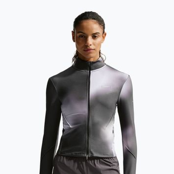 Bluza do biegania damska Nike Swift Dri-Fit Full Zip Mid-Layer dark smoke grey/light smoke grey