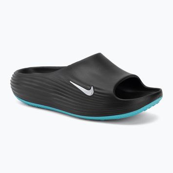 Klapki męskie Nike ReactX Rejuven8 black/gamma blue/metallic silver