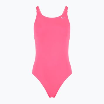 Strój pływacki jednoczęściowy damski Nike Hydrastrong Solid Fastback hyper pink