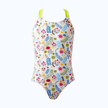Strój pływacki jednoczęściowy dziecięcy Splash About Jungle Paradise lime