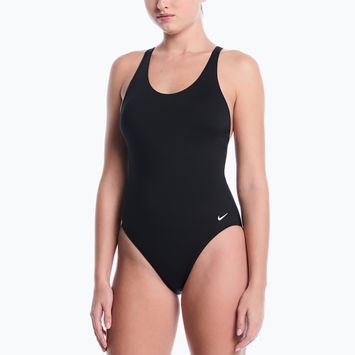 Strój pływacki jednoczęściowy damski Nike Essential Scoop Neck black