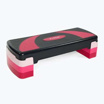 Step do aerobiku XTREXO 3 stopniowy max 250 kg różowy