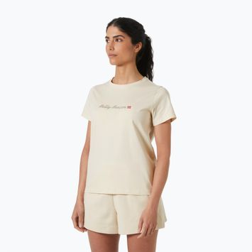 Koszulka damska Helly Hansen Core Graphic 2.0 cream