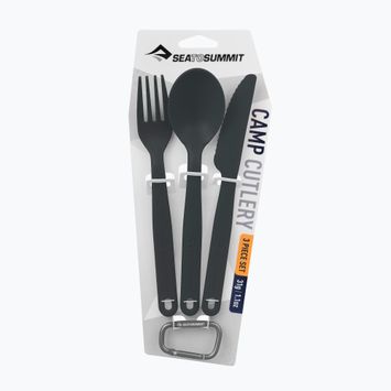 Zestaw sztućców Sea to Summit Camp Cutlery Set 3pcs charcoral