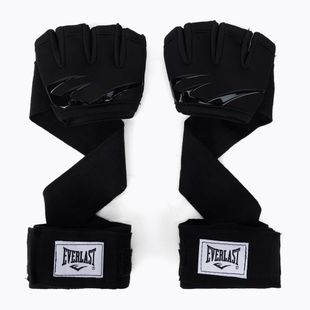 Rękawice wewnętrzne żelowe z taśmą Everlast 4345 czarne EV4345