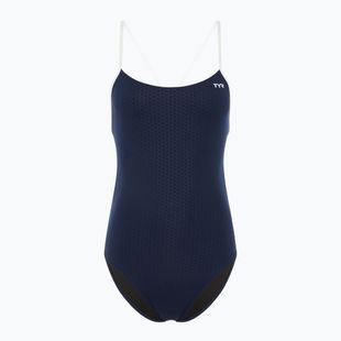 Strój pływacki jednoczęściowy damski TYR Hexa Cutoutfit navy/white