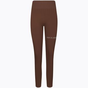 Legginsy treningowe damskie Gym Glamour Push Up chocolate