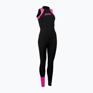 Pianka triathlonowa damska Zoggs OW Explorer LJ 3.2.2 mm black/pink