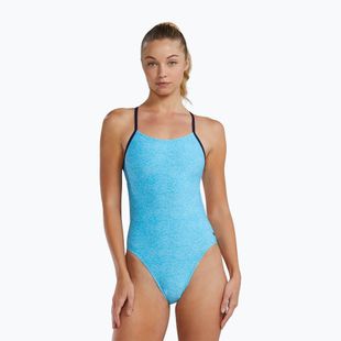 Strój pływacki jednoczęściowy damski TYR Durafast Elite Lapped Cutoutfit light blue/aqua