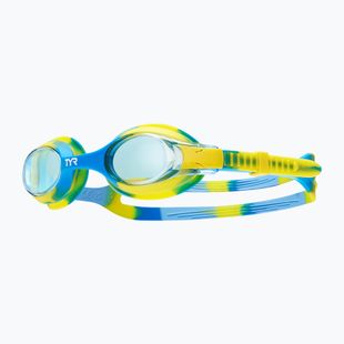 Okulary do pływania dziecięce TYR Swimple Tie Dye Non-Mirrored blue/green/yellow
