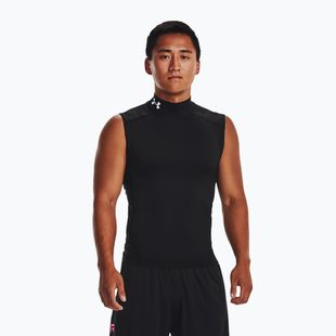 Koszulka treningowa męska Under Armour HG Armour Comp Mock black/white