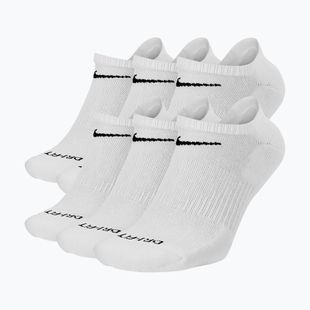 Skarpety męskie Nike Everyday Plus Cushioned No Show 6 par white/black