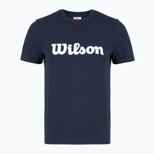 Koszulka tenisowa damska Wilson Team Graphic Script W classic navy script