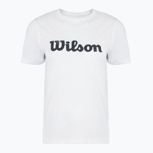 Koszulka tenisowa damska Wilson Team Graphic Script W bright white script