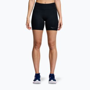 Spodenki do biegania damskie Saucony Fortify 6" black