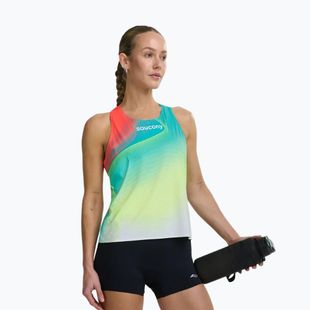 Koszulka do biegania damska Saucony Endorphin Singlet elite 26