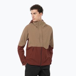Kurtka przeciwdeszczowa męska Salomon Outerpath Pro rum raisin/shitake