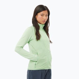 Bluza trekkingowa damska Salomon Sntial Lightwarm Hybrid sea foam
