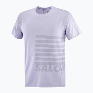 Koszulka do biegania męska Salomon Sense Aero Tee GFX cosmic sky/castlerock