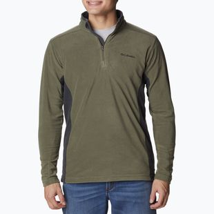 Bluza polarowa męska Columbia Klamath Range II HZ stone green/shark