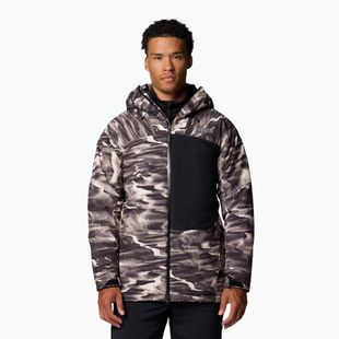 Kurtka narciarska męska Columbia Winter District III Printed dark stone windblown print