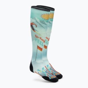 Skarpety narciarskie damskie Smartwool Ski Targeted Cushion Snow Bunny Print OTC capri