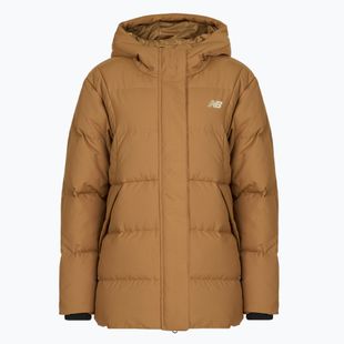 Kurtka puchowa damska New Balance NBX Soft Alpine Icon Down brown