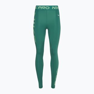 Legginsy treningowe damskie Nike Pro Dri-FIT Mid-Rise 7/8 Graphic bicoastal/vapour green/white