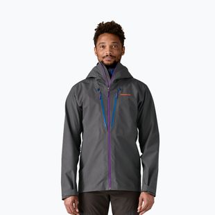 Kurtka przeciwdeszczowa męska Patagonia Triolet forge grey w/p6 blue