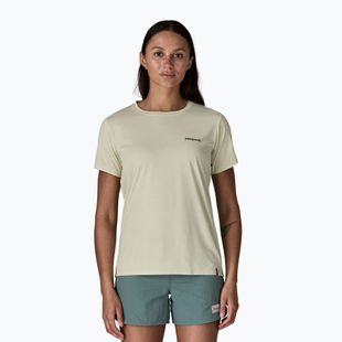 Koszulka damska Patagonia Capilene Cool Daily Shirt - Boardshort Logo dyno white
