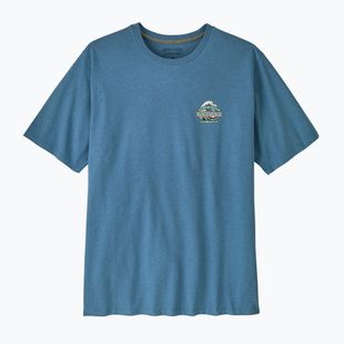 Koszulka trekkingowa męska Patagonia Great Waves Responsibili Tee shore blue