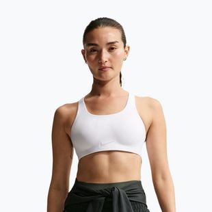 Biustonosz treningowy Nike Rival Ultrahigh Support white