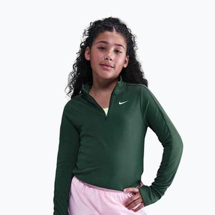 Longsleeve treningowy dziecięcy Nike Dri-Fit 1/4 Zip fir/white