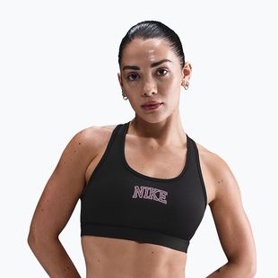 Biustonosz treningowy Nike Swoosh Medium Support black