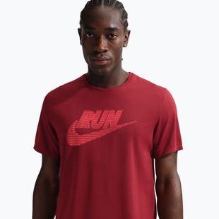 Koszulka do biegania męska Nike Miler Dri-Fit UV team crimson/light crimson