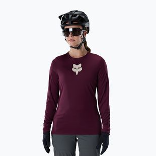 Longsleeve rowerowy damski Fox Racing Ranger Fox Head LS dark maroon