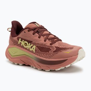 Buty do biegania damskie HOKA Challenger 8 Wide blush / dark cedar