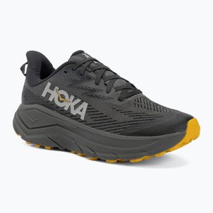 Buty do biegania męskie HOKA Challenger 8 GTX asphalt grey/varsity yellow