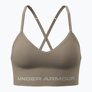 Biustonosz treningowy Under Armour Vanish Seamless Low city khaki/summit white