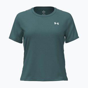 Koszulka treningowa damska Under Armour Tech Wordmark Tape rack green/black/white