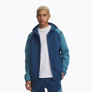 Bluza męska Under Armour Unstoppable Fleece Full Zip HD wham blue/boundless blue/black