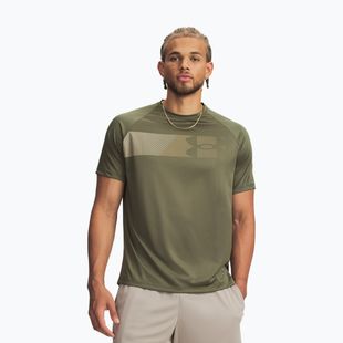 Koszulka treningowa męska Under Armour Tech Graphic Tee Marine Od Green/City Khaki